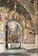 ANDREA DA FIRENZE Frescoes on the central wall France oil painting reproduction